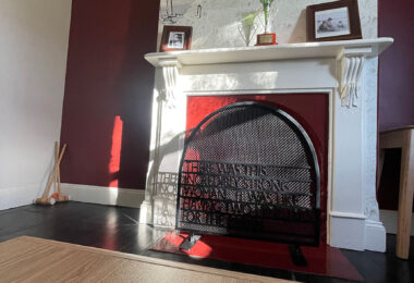 Old fireplace.